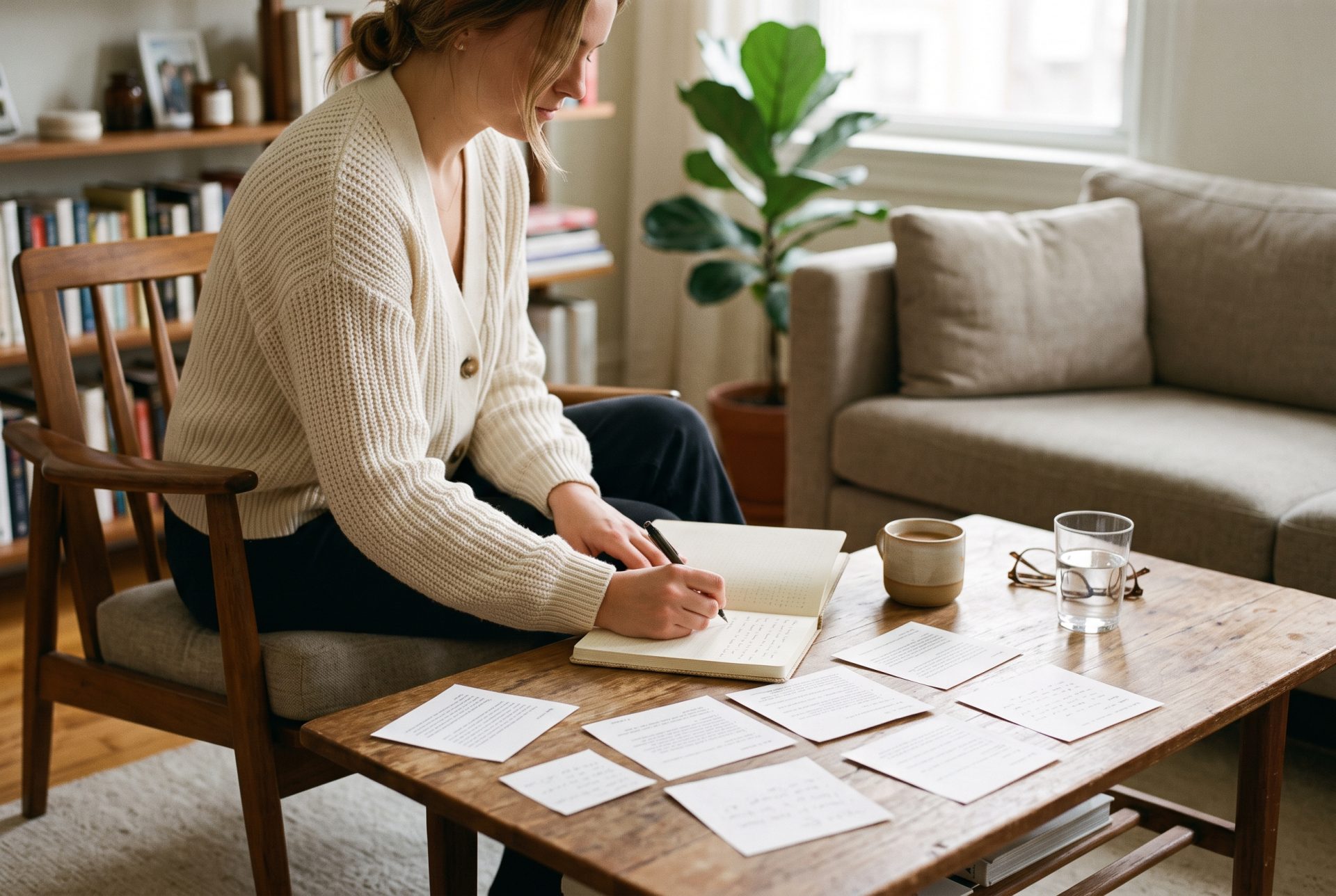 Eight review examples, and the phrase doing the work