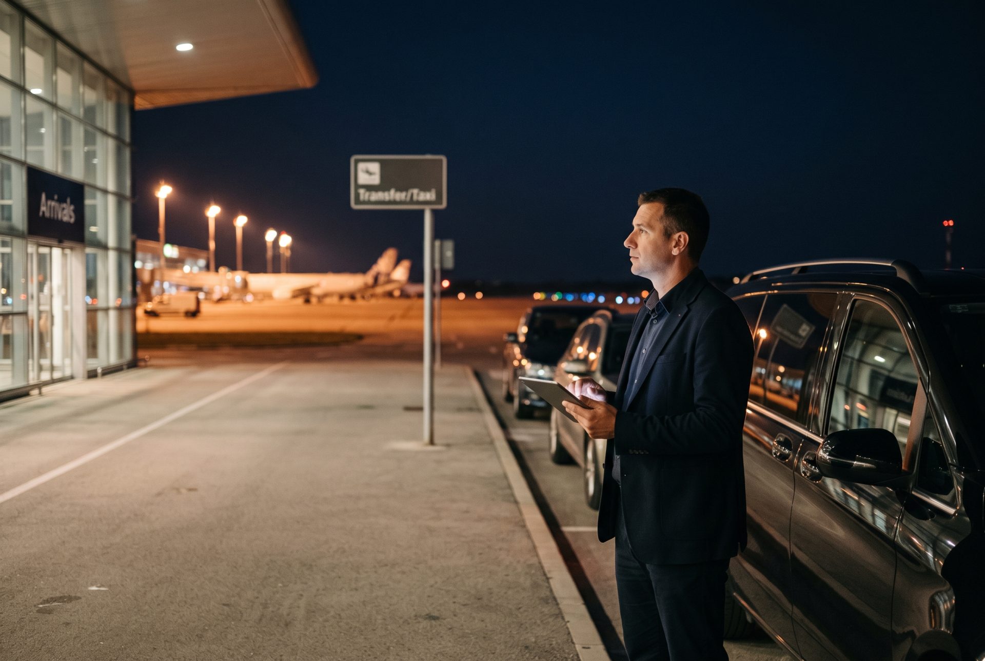 How flight monitoring works for a late-night transfer